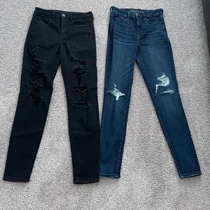 Size 6 high rise stretch American eagle skinny jeans